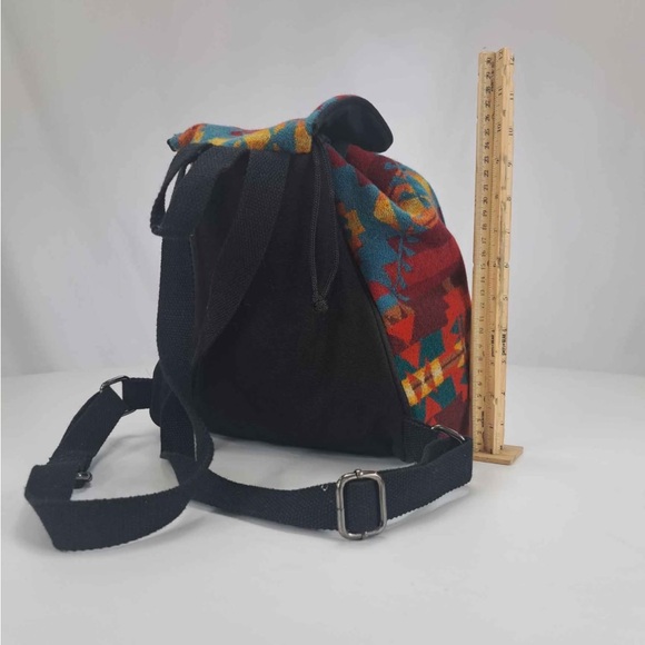 Pendleton Mini Backpack Tribal Wool Pattern Boho Southwestern Bag - Picture 8 of 8
